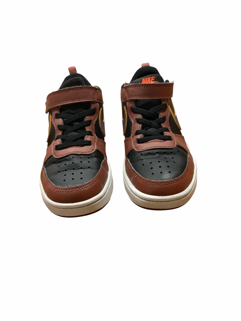 Nike Court Borough Low Recraft Sneaker in Brown, Black and Blue Accents